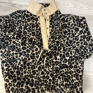 American Eagle Outfitters Leopard Print Fleece